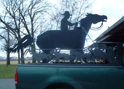 Oscar Sorbel on truck Jesse James Theme Park 